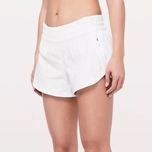 White lululemon tracker shorts